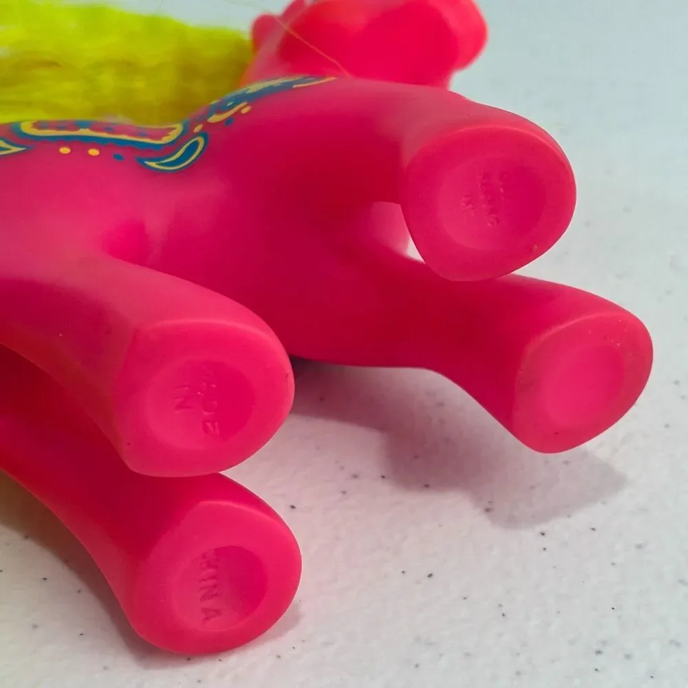 VTG G1 My Little Pony Rockin Beat Sweet Notes Pink Yellow Crimped Hasbro 1990